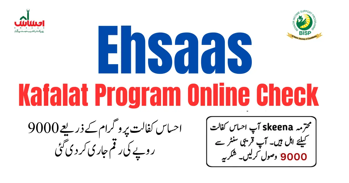 Ehsaas Kafalat Program 8171 Check Online 2023-24